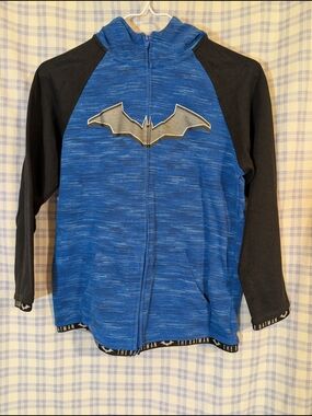 DC The Batman Logo Tee in Blue with Black Print